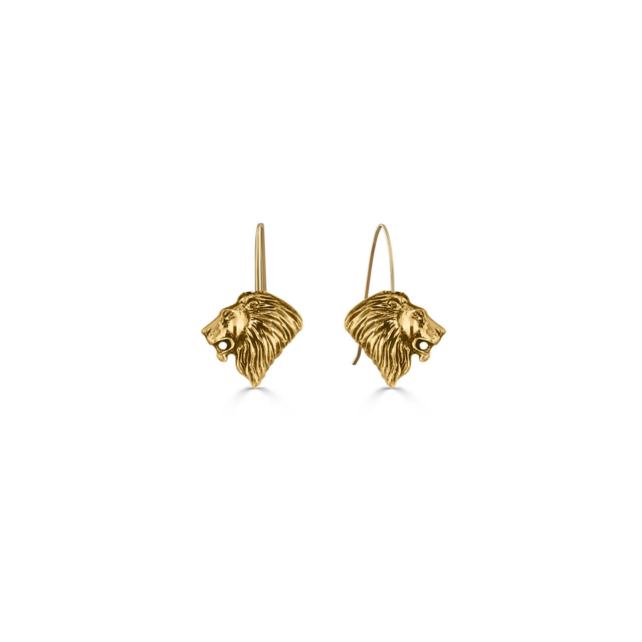 Lion's Pride Gold Earrings (A2713)