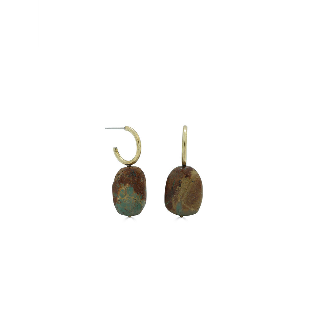 Loving Africa Hoop Drop Earrings (A2786)