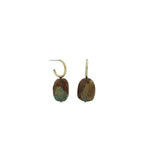 Loving Africa Hoop Drop Earrings (A2786)