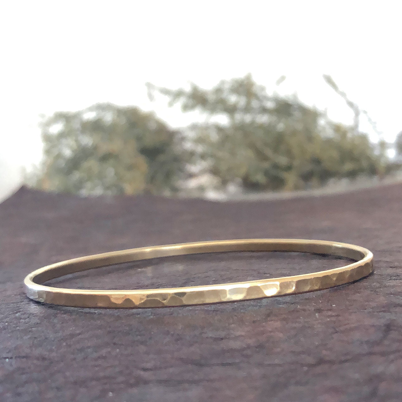 Nima Polished Brass Bangle (A2804)