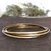 Moremi Polished Brass Bangle Set (A2805)