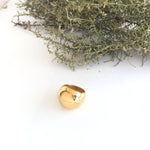 Zalena Gold Vermeil Dome Ring (A2811)